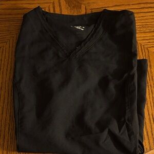 Black V-Neck Scrub Top